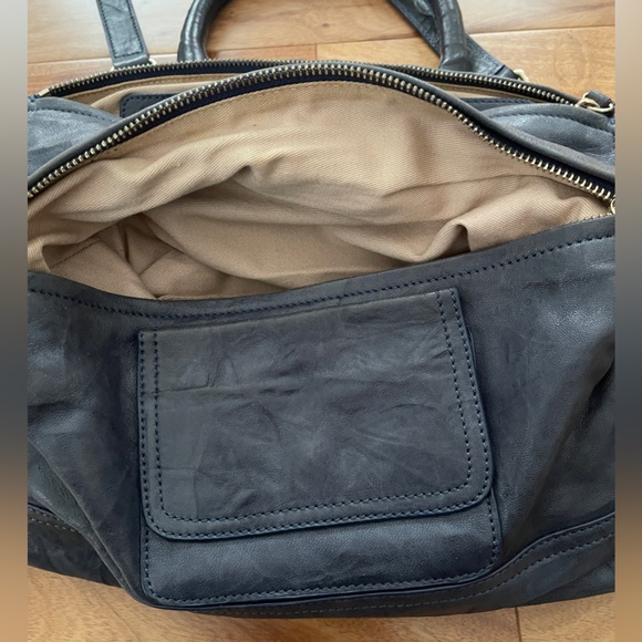 Givenchy Pandora Navy Blue Leather Bag Purse - Picture 3 of 7